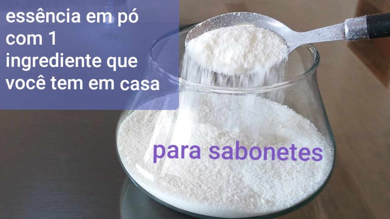 FAÇA ESSÊNCIA EM PÓ COM 1 INGREDIENTE QUE VOCÊ TEM EM CASA PARA SABONETES.