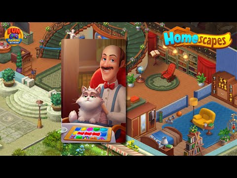 Homescapes Day 1 Full Gameplay Walkthrough | All Story + Puzzles Completed | No Commentary