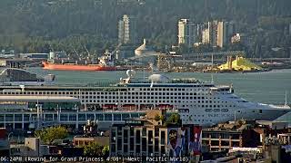 Peace Boat World Voyage Departs Vancouver on Stunning Evening | Throwback to Vancouver Cruise Season
