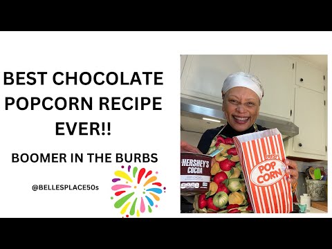 VERY BEST CHOCOLATE POPCORN RECIPE!  EASY AND DELICIOUS 🥰