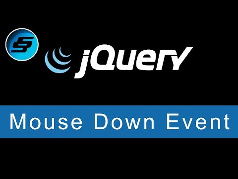 Mouse Down Event jQuery Ultimate Programming Bible