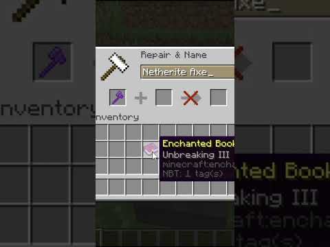 MRLING  GAMING - how to make your Minecraft Axe overpowered (Enchantments)