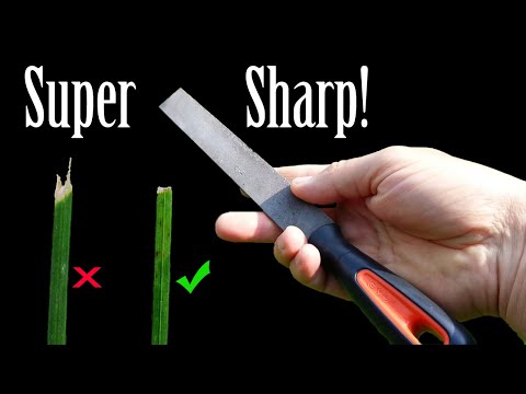 How to Sharpen a Lawn Mower Blade by Hand With a File #14