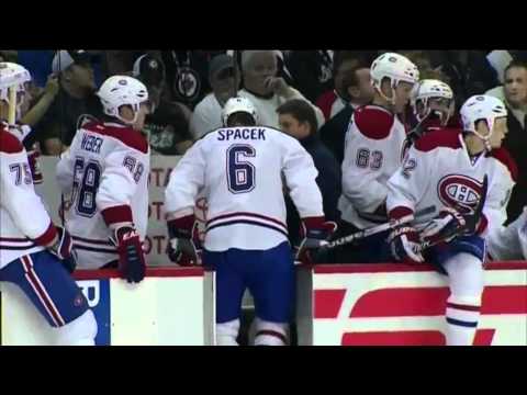 Evander Kane injures Jaroslav Spacek