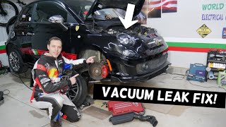 FIAT 500 VACUUM LEAK FIX, FIAT 500 ABARTH VACUUM LEAK