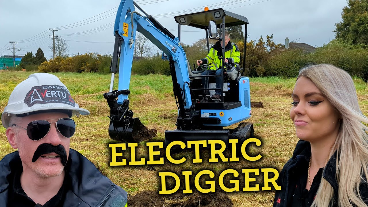 Gav tries a battery powered digger! (SANY SY19E)