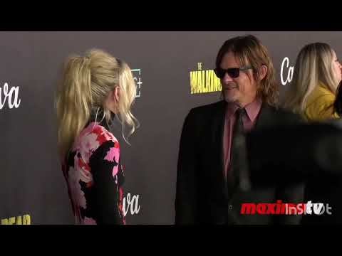 Emily Kinney and Norman Reedus at The Walking Dead Episode 1124 "Rest In Peace" Red Carpet