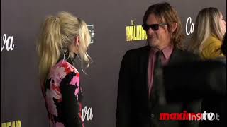 Emily Kinney and Norman Reedus at The Walking Dead Episode 1124 &quot;Rest In Peace&quot; Red Carpet
