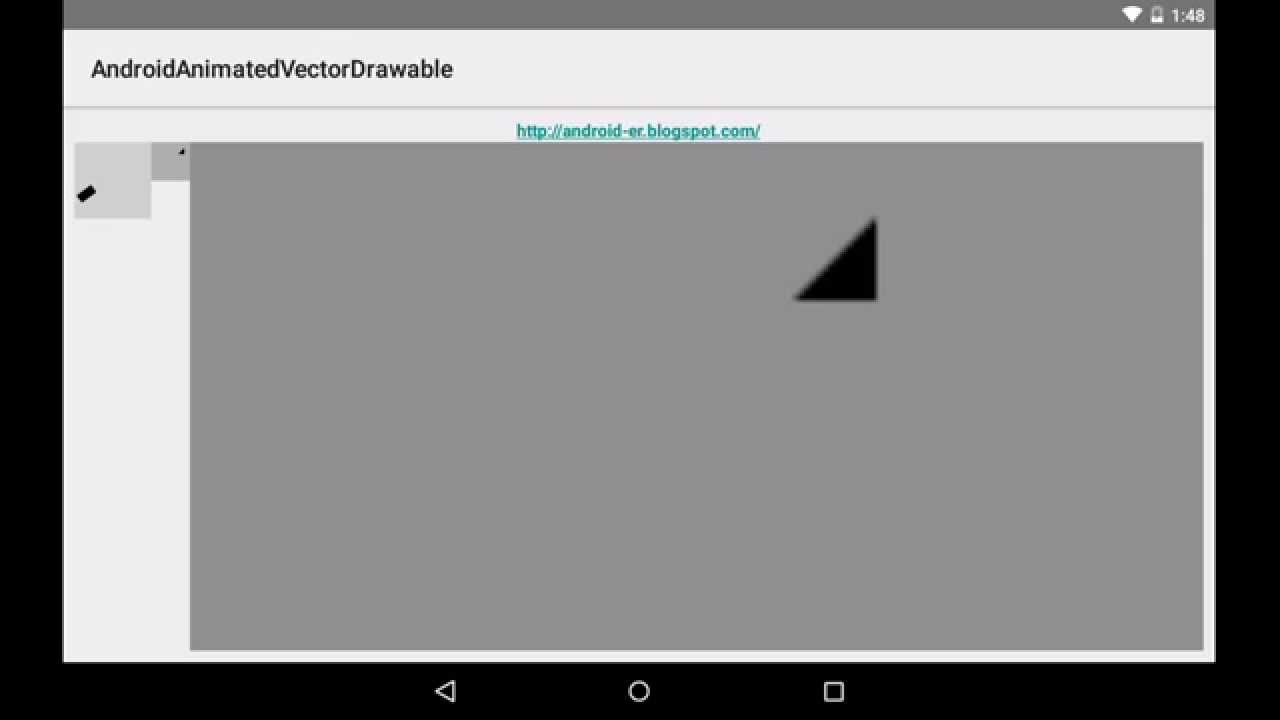Animate Vector Drawables (AnimatedVectorDrawable) example