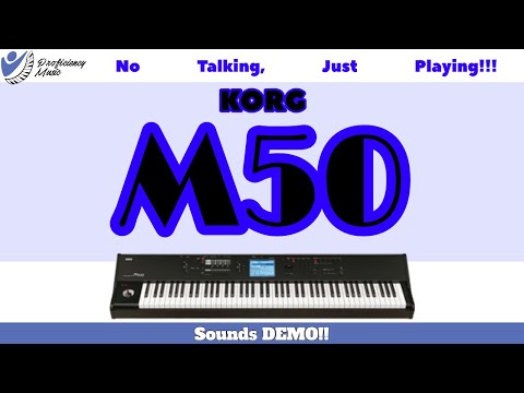 Korg M50 Sounds Demo: No Talking, JUST PLAYING!
