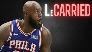 LeBron Carried in 76ers Debut