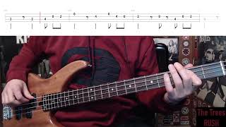 The Trees by Rush - Bass Cover with Tabs Play-Along