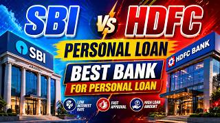 SBI vs HDFC Bank Personal Loan 2026 | Interest Rate, EMI, Charges, Best Bank? |