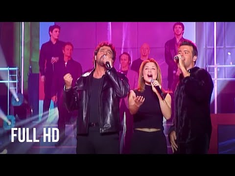 Les Enfoirés 2001 - Aller Plus Haut (Lara Fabian, Daniel Lévi & Roch Voisine)