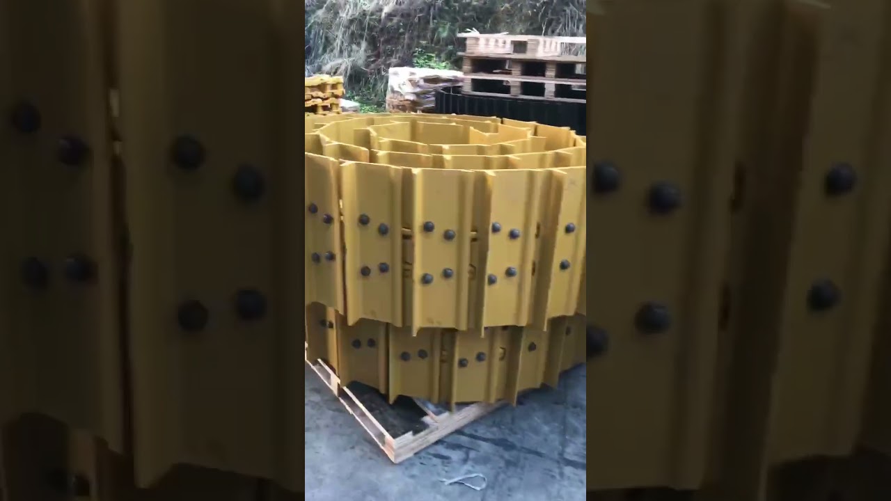 excavator track chains for sale video  digger steel track group assembly replacement video excavator