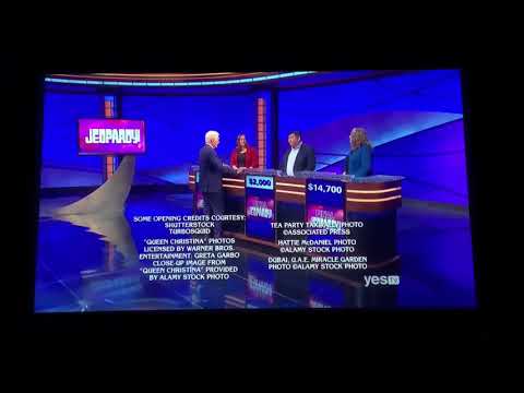Jeopardy (short) end-credits - Karen Farrell Day 9 (1/7/20)