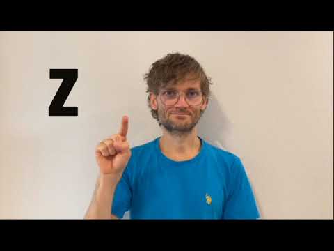 アルファベット（指文字）Z