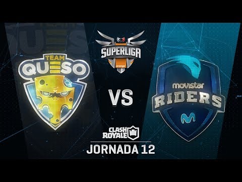 TEAM QUESO VS MOVISTAR RIDERS | SUPERLIGA ORANGE CLASH ROYALE | Jornada 12 | Año 2018