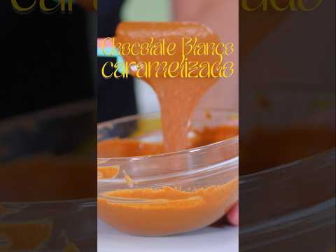Cómo hacer chocolate blanco caramelizada | chocolate gold en casa #chocolate