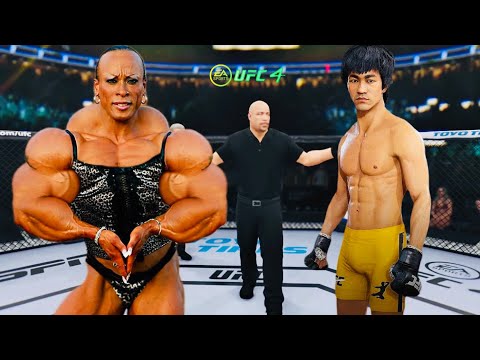 PS5 | Bruce Lee vs. Titan Woman Lora [EA Sport UFC 4]