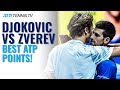 Novak Djokovic vs Alexander Zverev: Best ATP Shots & Rallies