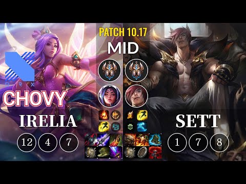 DRX Chovy Irelia vs Sett Mid - KR Patch 10.17