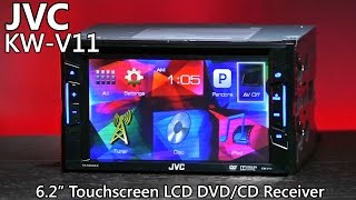 JVC KW-V11 Double Din DVD Receiver - 6.2" LCD TOUCHSCREEN
