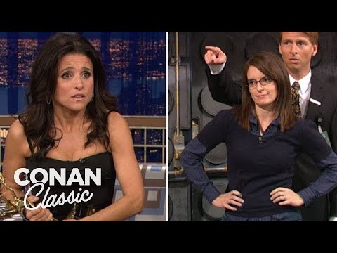 Julia Louis-Dreyfus Steals Tina Fey’s Emmy | Late Night with Conan O’Brien