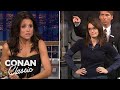 Julia Louis Dreyfus Steals Tina Fey S Emmy Late Night With Conan O Brien
