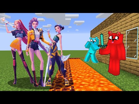 K-POP DEMON HUNTERS vs TAJNA BAZA w Minecraft!