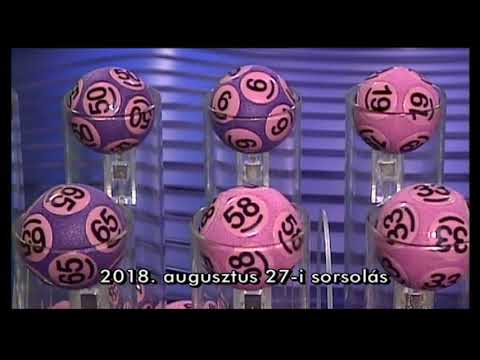 Kenó sorsolás 2018. augusztus 27.