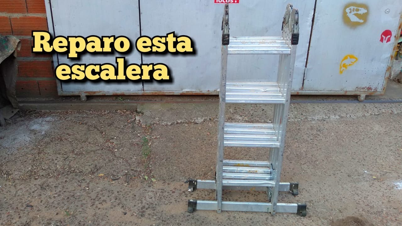 MIRA como reparo una ESCALERA de ALUMINIO !!
