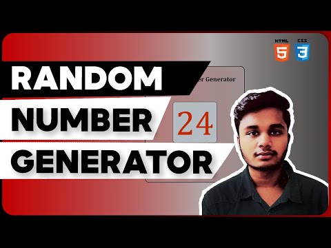Random Number Generator Using Html Css Full Stack Web Development