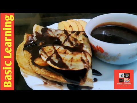 Chocolate Crepes || Breakfast recipe || Basic Learning by Sobia Imran
