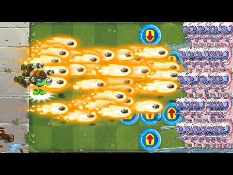 Every Plant Level 100 Power Up Vs 100 Yeti Imp Zombie - PvZ 2 Challenge Ver 9.8.1