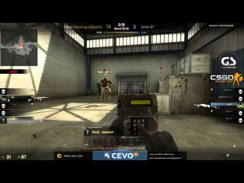 CEVO-Pro CS:GO Season 5: VexX Gaming vs. Area 51 - Week 7:1 on de_nuke