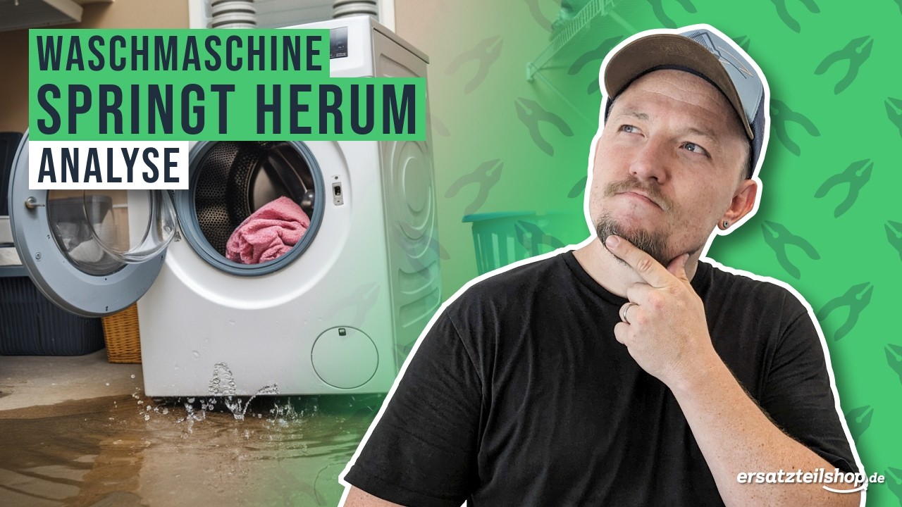 Waschmaschine wackelt beim Schleudern? Ursachen & schnelle
