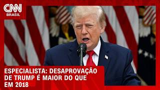 Vídeo: Desaprovação de Trump é maior do que em 2018; custo de vida pesa mais, diz analista | AMÉRICA DECIDE