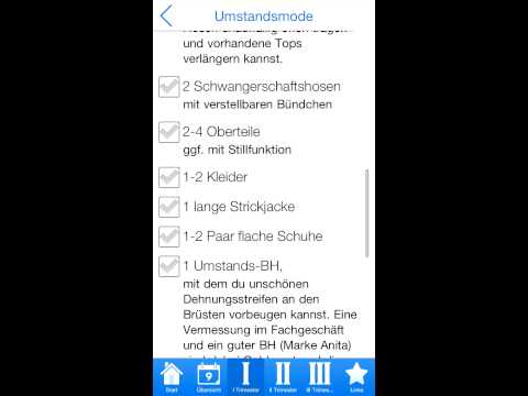 Pregnancy Checklists Video