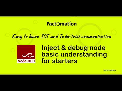 Node Red Understanding Inject Node And Debug Node