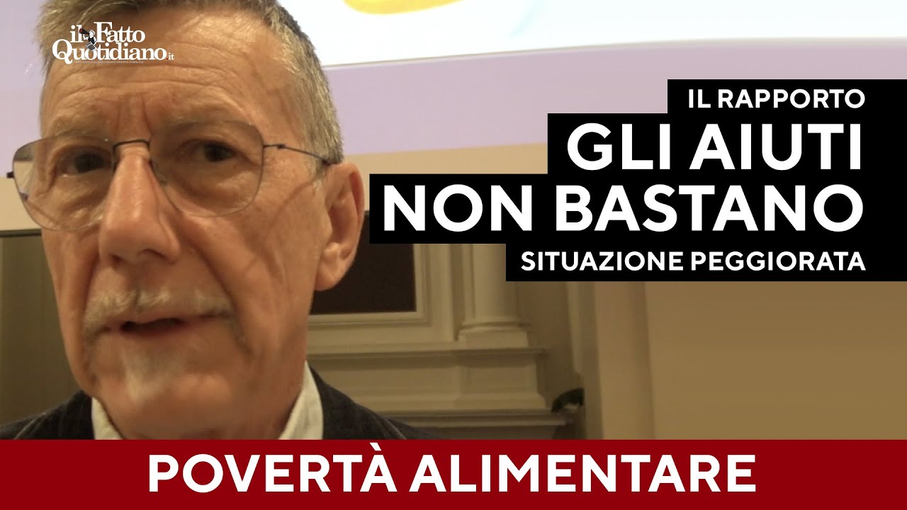 "Senza Reddito situazione peggiorata. Aiuti non bastano", il rapporto sulla povertà alimentare