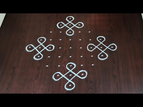 9dots melikala muggulu|easy rangoli|daily chukkala muggulu||sikku,kambhi,neli kolams|#Nice Rangoli