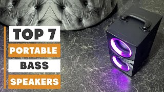 7 Best Portable Speakers with Bass for Powerful Sound