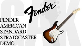 Video thumbnail for Fender 2015 American Standard Stratocaster Fender Standard Stratocaster Demo  Review by GAK