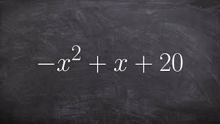 Factor a Trinomial by First Factoring Out a Negative