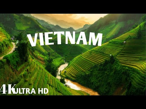Flying Over Vietnam 4K Vietnam Relaxing Music