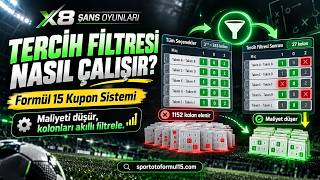 Spor Toto Formül 15 | YENİ TERCİH FİLTRESİ! Kolon Sayısını Nasıl Düşürürüz? 🔥