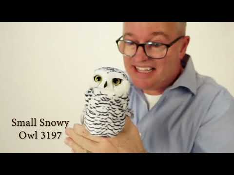 SNOW OWL HAND PUPPET SMALL