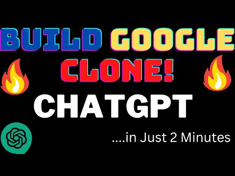 Build Google.com Clone using Chat GPT in 2 minutes #openai #chatgpt