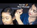 Hot Oil Head Massage For Women Female To Female Head Massage With Loud Neck Crack Ear Cracks